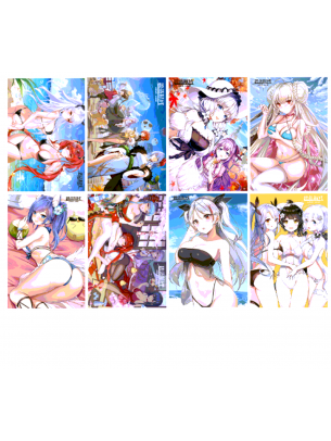 Постер/Плакат Azur Lane (8шт.) 420мм х 290 мм (А3+)